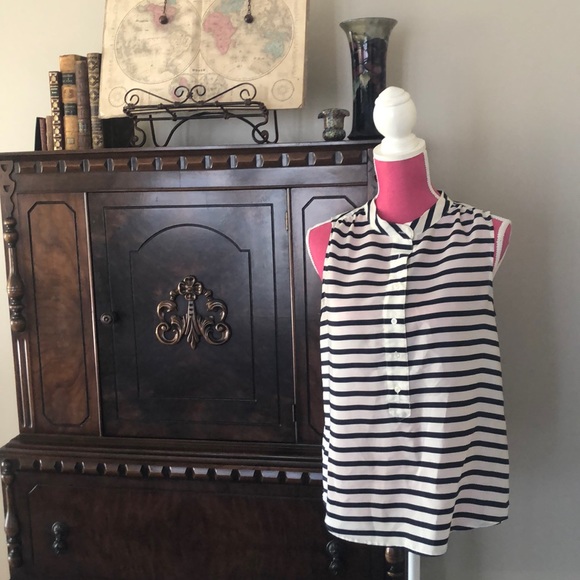J. Crew Tops - ⚓️J. CREW⚓️ nautical striped blouse J. Crew Tops - ⚓️J. CREW⚓️ nautical striped blouse